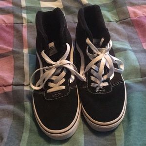Boys youth Black high top Vans